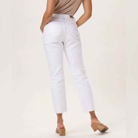 The Normal Brand | Hi-Rise Ankle Skimmer in White - Picture 3 of 12